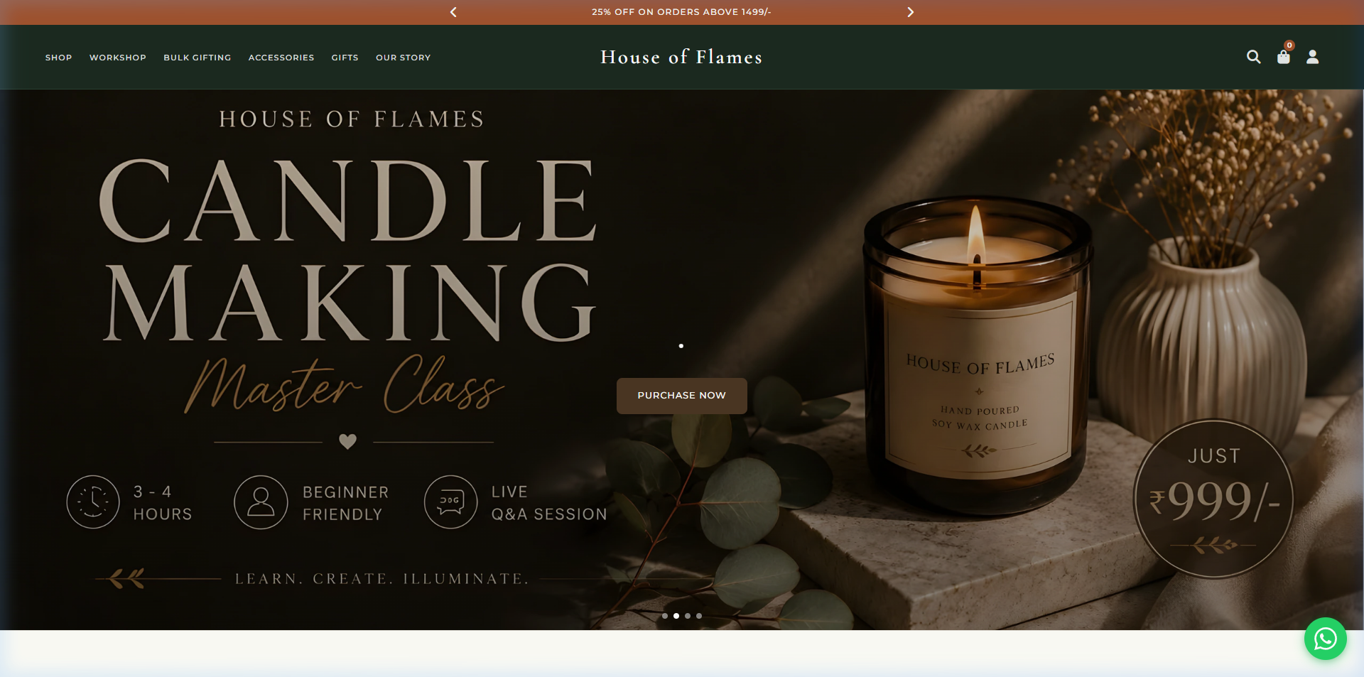House Of Flames website preview